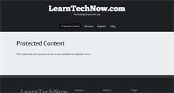 Desktop Screenshot of learntechnow.com