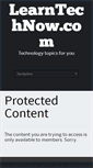 Mobile Screenshot of learntechnow.com