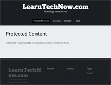 Tablet Screenshot of learntechnow.com